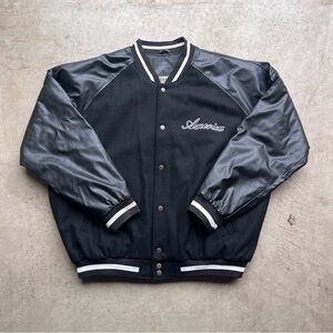 Vintage Steve & Barry Bomber Leather Jacket